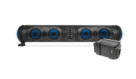Ecoxgear SoundExtreme IP66 Waterproof Powersports Sound Bar SEB26” w/Lithium Battery Pack.