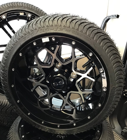12” Fusions w/Low Profile Tires; Combo Set of 4.
