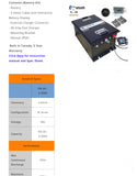 TARANIS LifePo4 LITHIUM Golf Cart Battery Pack,#S48105, 48V,105Ah.