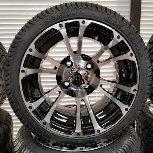 Golf Cart Wheel/Rim and Tire Packages, Wheel Covers and Accessories ...