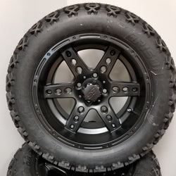 14" Black Dominator Wheel and 23" XTrail Tire Kit
