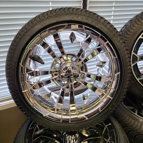 Golf Cart Wheel/Rim and Tire Packages, Wheel Covers and Accessories ...