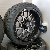 14" Wicked Low Profile Tire and Wheel Kit.(4)