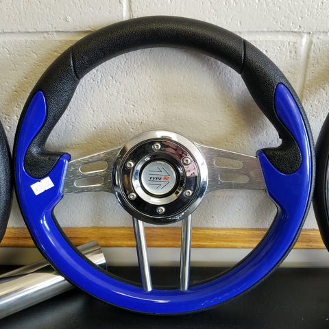 Steering Wheel - Mad Blue